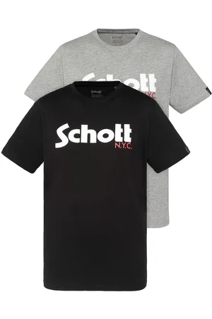 Schott NYC Confezione Da 2 T-shirt Con Logo Uomo Taglie S