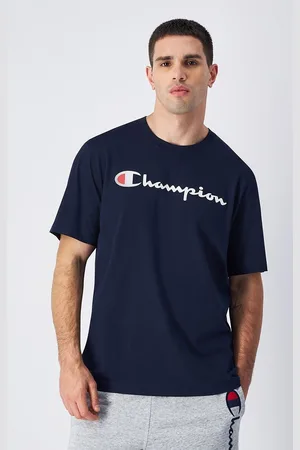 Champion T-shirt Maniche Corte Maxi Logo Uomo Taglie S