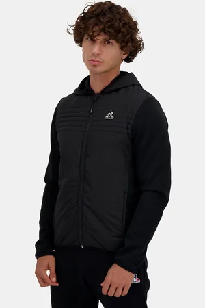 Le Coq Sportif Giacca Ibrida Con Cappuccio E Zip Uomo Taglie M
