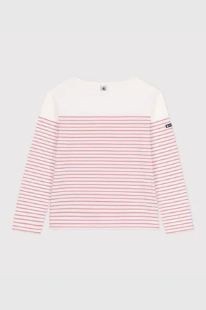 Petit Bateau T-shirt Stile Marinaro A Maniche Lunghe In Cotone Donna Taglie L