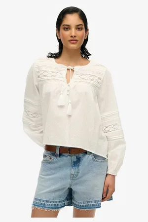 Superdry Camicetta In Pizzo Ibiza Donna Taglie 38 (IT) - 34 (FR)