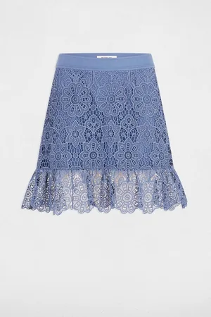 Morgan Gonna Corta In Pizzo Arricciato Donna Taglie 40 (IT) - 36 (FR)