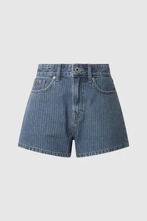 Pepe Jeans Shorts In Denim, Vita Alta Donna Taglie 46 (IT) - W32 (US)