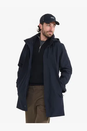 Aigle Parka Lungo In Gore-tex Con Cappuccio A Scomparsa Uomo Taglie M