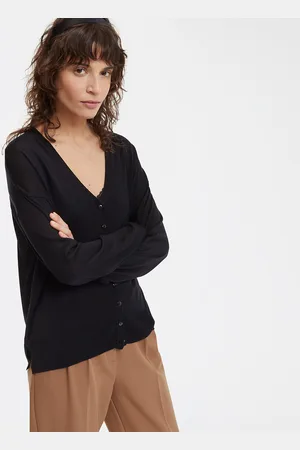 La Redoute Cardigan A Maglia Fine Con Scollo A V E Chiusura A Bottoni Donna Taglie XS