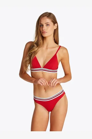 Tommy Hilfiger Top Per Bikini A Triangolo Th Global Stripes Donna Taglie XS