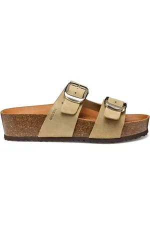 Geox Mules Con Zeppa In Pelle Brionia Donna Taglie 36