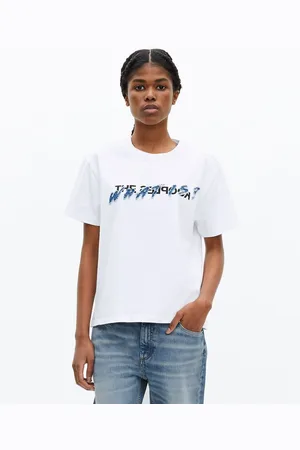 The Kooples T-shirt Girocollo, Maniche Corte, What Is Jean Donna Taglie 4(XL)