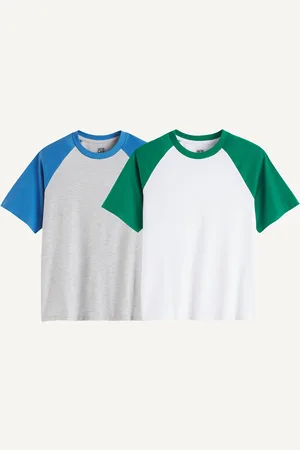 La Redoute Confezione Da 2 T-shirt A Maniche Corte Color Block Bambino Taglie 4 anni - 102 cm