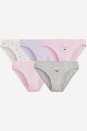 La Redoute Confezione Da 5 Culotte A Tema Unicorno Bambina Taglie 2/3 anni - 86/94 cm