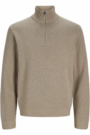 JACK & JONES Maglione Ampio Collo Alto Mezza Cerniera Uomo Taglie S