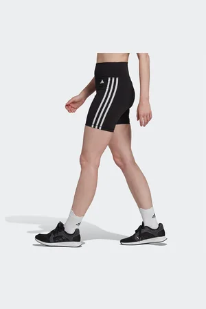 adidas Shorts Sportivo Vita Alta Essentials 3 Stripes Donna Taglie XS
