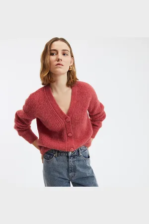 La Redoute Cardigan Scollo A V, Alpaca Misto, Signature Gildas