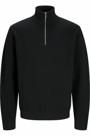 JACK & JONES Maglione Ampio Collo Alto Mezza Cerniera Uomo Taglie S