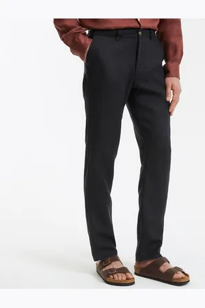 La Redoute Pantaloni Dritti In Lino, Signature Isaac Uomo Taglie 40 (IT) - 36 (FR)
