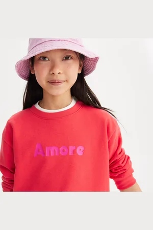 La Redoute Felpa Girocollo, Testo Amore Bambina Taglie 4 anni - 102 cm