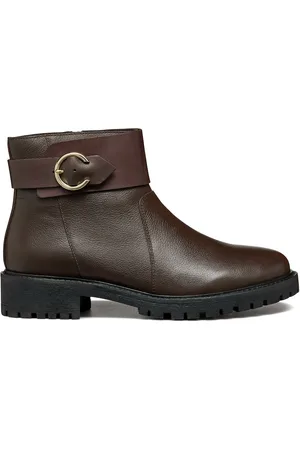 Geox Stivaletti In Pelle Traspiranti Hoara Donna Taglie 36