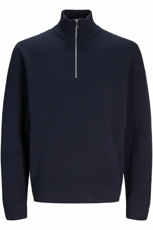 JACK & JONES Maglione Ampio Collo Alto Mezza Cerniera Uomo Taglie S