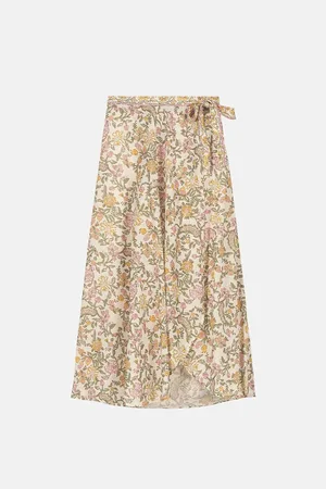 Louise Misha Gonna Midi A Portafoglio Stampata, Lucia Donna Taglie 40 (IT) - 36 (FR)