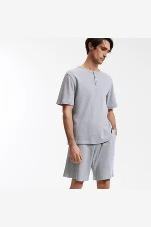 La Redoute Pigiama Corto Con T-shirt A Serafino Maniche Corte Uomo Taglie S