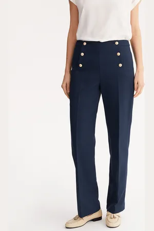 ANNE WEYBURN Pantaloni Larghi A Ponte, Vita Alta Donna Taglie 40 (IT) - 36 (FR)