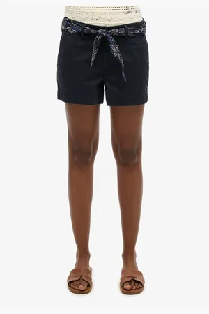 Superdry Pantaloncini Chino Classici Con Fascia A Bandana In Vita Donna Taglie 38 (IT) - 34 (FR)