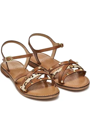 Geox Sandali Bassi In Pelle Maddalusia Donna Taglie 36