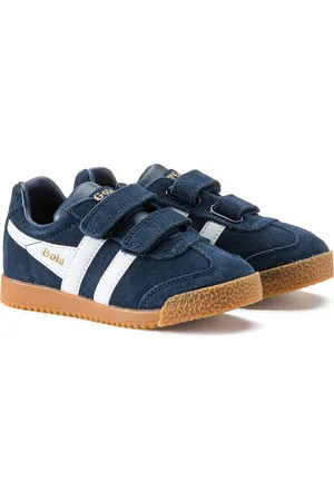 Gola Baskets Pelle Patta A Strappo Harrier Strap Bambina Taglie 26