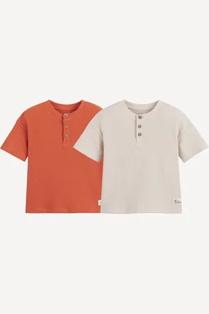 La Redoute Confezione Da 2 T-shirt Girocollo, Maglia In Rilievo Bambino Taglie 18 mesi - 81 cm