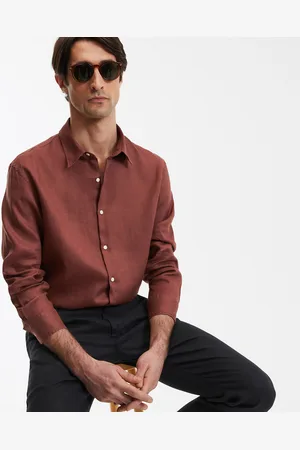 La Redoute Camicia Dritta In Lino, Signature, Carl