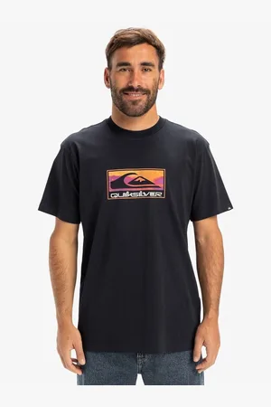 Quiksilver T-shirt Maniche Corte Maxi Logo Uomo Taglie S