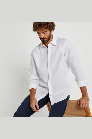 La Redoute Camicia Dritta In Lino, Signature, Carl