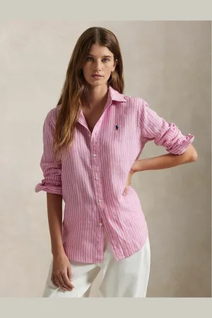 Ralph Lauren Camicia A Righe A Maniche Lunghe Donna Taglie L