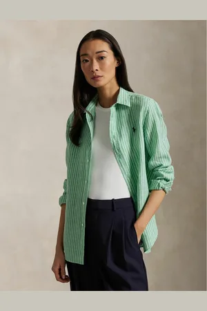 Ralph Lauren Camicia A Righe A Maniche Lunghe Donna Taglie M