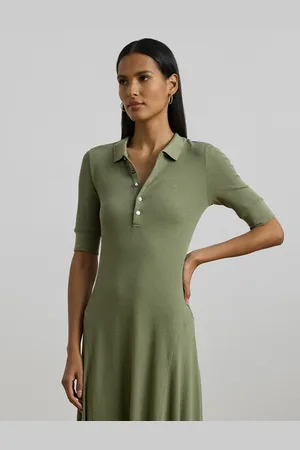 Ralph Lauren Abito Longuette A Maniche Corte Donna Taglie XS