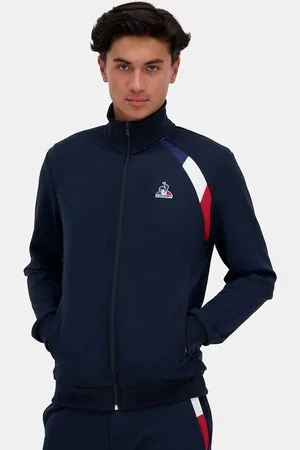 Le Coq Sportif Felpa Con Cerniera Collo Alto Tricolore Uomo Taglie M