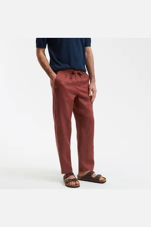 La Redoute Pantaloni Dritti In Lino Uomo Taglie S