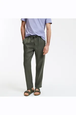 La Redoute Pantaloni Dritti In Lino Uomo Taglie S