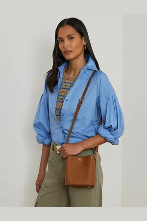 Ralph Lauren Borsetta A Secchiello In Pelle, A Tracolla, Reese