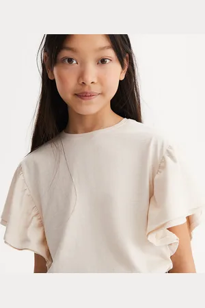 La Redoute T-shirt Maniche Corte Volant Bambina Taglie 4 anni - 102 cm