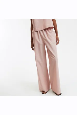 La Redoute Pantaloni A Righe Larghe In Cotone E Lino Donna Taglie S