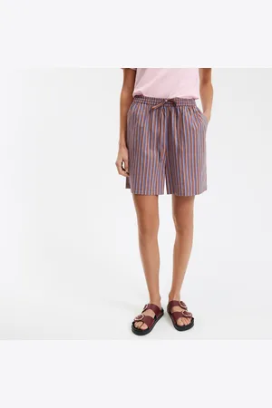 La Redoute Shorts Righe Con Vita Elasticizzata Donna Taglie XS