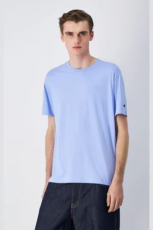 Champion T-shirt Maniche Corte Girocollo, Logo Ricamato Uomo Taglie XXL