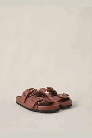 Petite Mendigote Ciabatta Bassa Con Cinturini In Pelle, Cora Donna Taglie 40