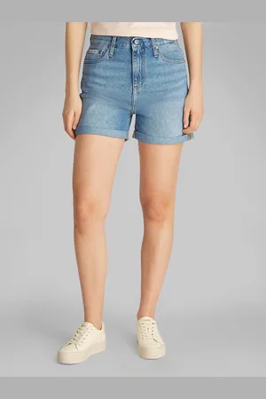 Calvin Klein Shorts In Denim Donna Taglie 42 (IT) - W28 (US)