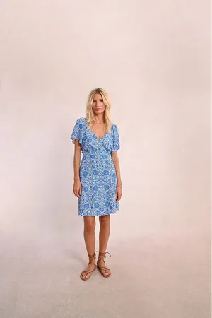 Molly Bracken Abito Stampato A Maniche Corte Donna Taglie XS