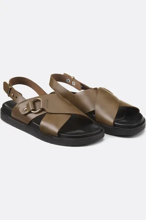 La Redoute Sandali Con Incrocio In Pelle Liscia Donna Taglie 36