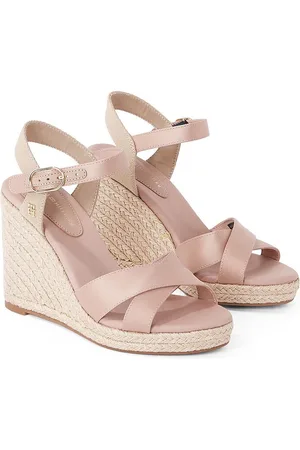 Tommy Hilfiger Sandali Con Zeppa In Satin Donna Taglie 36