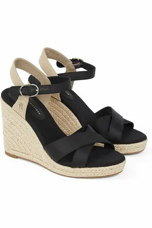 Tommy Hilfiger Sandali Con Zeppa In Satin Donna Taglie 36