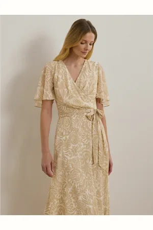 Ralph Lauren Abito Con Maniche Corte E Cintura Donna Taglie XS